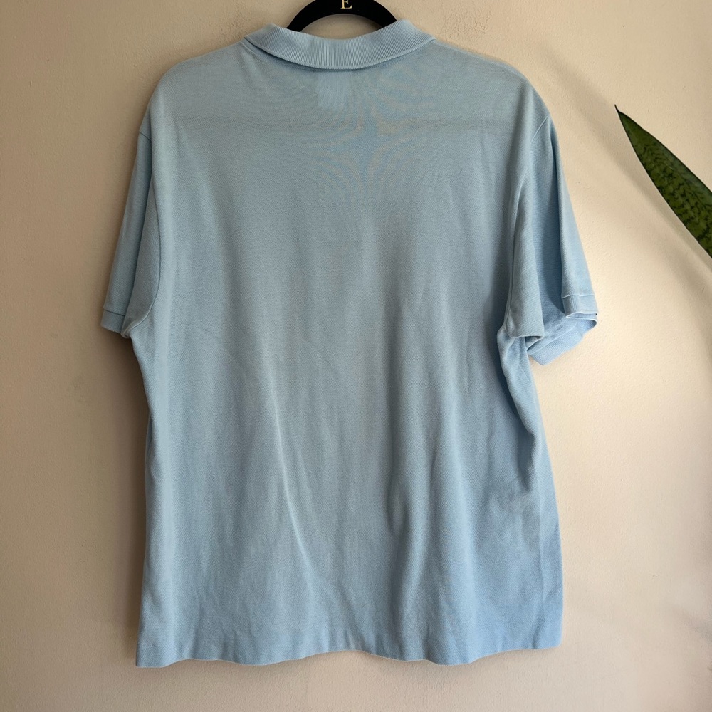 Lacoste men’s blue logo patch cotton polo short sleeve shirt size 6 - Picture 10 of 14